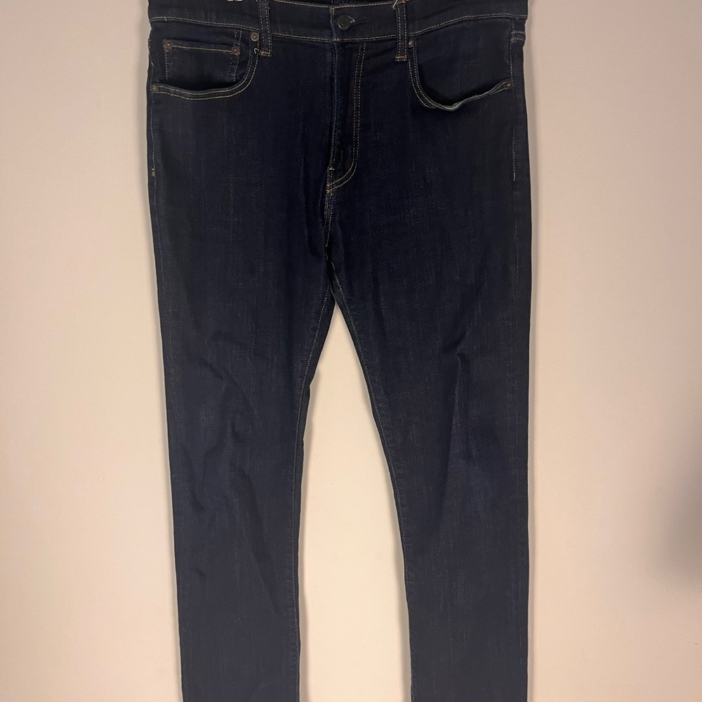 Lucky brand Men's Dark Blue Jeans 223 strait stretch denim 32/32